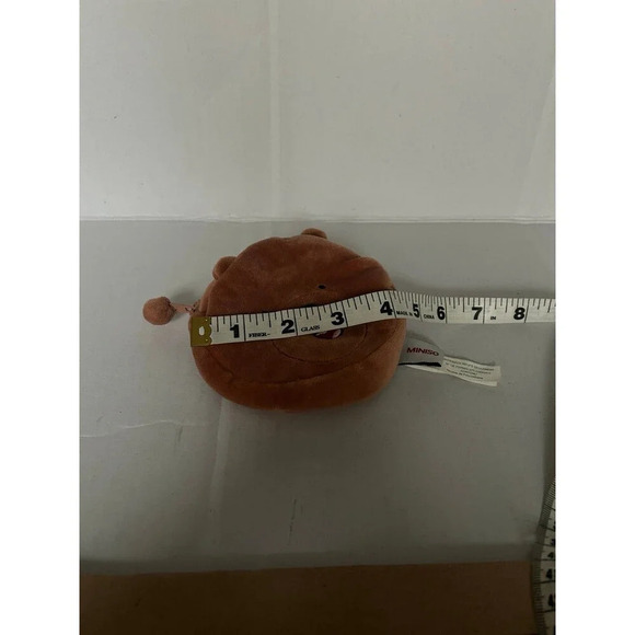 We Bare Bear Grizz Brown Zipper soft plush Coin Bag wallet Pouch - Picture 5 of 6